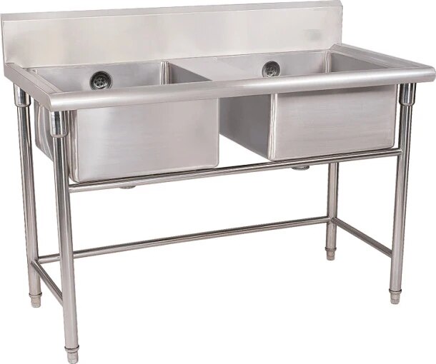 Double-bowl sink unit